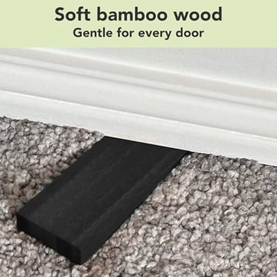 Houten Deurstopper Antislip Set van 2 - Duurzaam Design voor Stabiele Grip