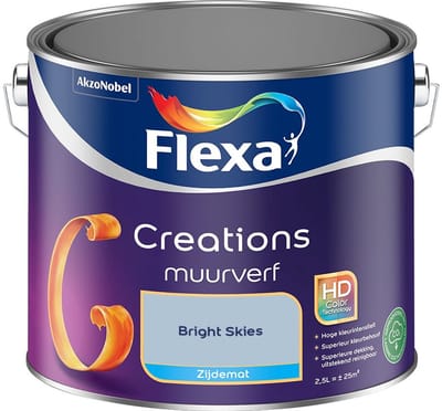 Flexa - Creations Muurverf Zijdemat - Bright Skies - Mengverf - 2,5 L