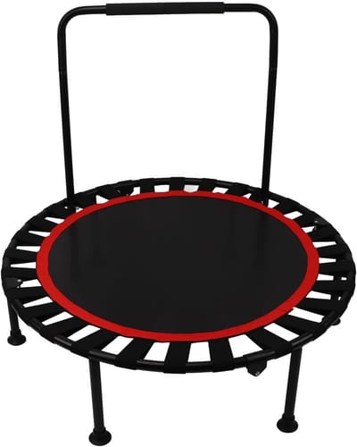 Opvouwbare Trampoline - Fitness Rebounder - Indoor Springen - Met Schuim Handvat - 1016 cm Diameter