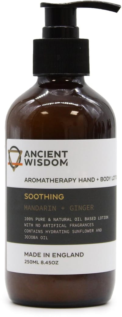 Ancient Wisdom - Bodycare - Hand- en bodylotion mandarijn gember 250 ml - huidverzorging - moisturizer - hydraterend - verzorging - geur