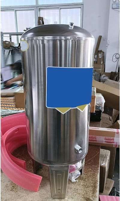 Roestvrijstalen Druk tank - Watertank Systeem - Waterdruk Verhoging - Hygiënisch 304 Staal - 60L tot 300L - Zilver