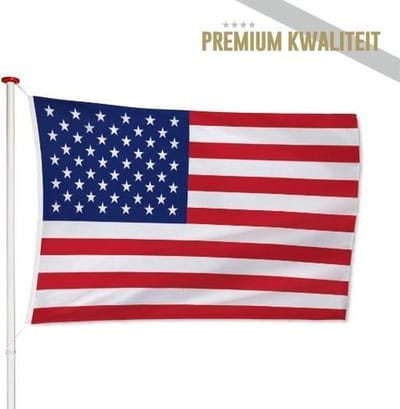 Amerikaanse Vlag Amerika - USA Vlag 100x150cm - Kwaliteitsvlag - Geschikt voor buiten