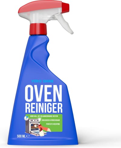 OVENREINIGER GEL Vero Shine – Extra krachtige gelformule – Optimale inwerking op verticale wanden zonder aflopen – Verwijdert de hardnekkigste en ingebrande etensresten – Snelle werking zonder voorverwarmen: al na 10 minuten resultaat.