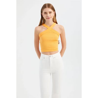 Halternekkruis voor Crop top