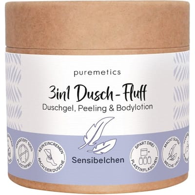 puremetics 3in1 doucheverzorging Douchepluis Gevoelig Body scrub Dames 250 g