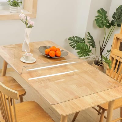 Tafelkleed Beschermfolie - Zacht Glas - Tafel Beschermen - Waterdicht Oliebestendig - 60 x 120 cm - Transparant