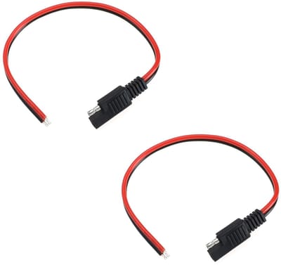 Allecto Connector Kabel - 14AWG Verlengkabel - Geschikt voor Auto en Motorfiets - Zonnepaneel Kabel - 2 Quick Connectors