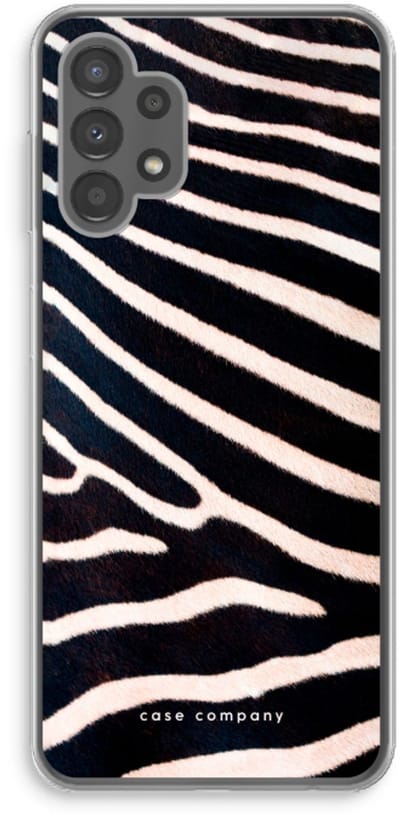 Case Company® - Hoesje geschikt voor Samsung Galaxy A13 4G hoesje - Zebra - Soft Cover Telefoonhoesje - Bescherming aan alle Kanten en Schermrand