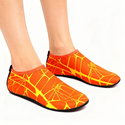 Snel drogende zwemschoenen - Ademende strandschoenen - Zachte en lichte schoenen op blote voeten - Anti-Slip Zwemschoenen - Bedrukte duiksokken - Waterschoenen voor Volwassenen - Geschikt voor cruisen, zwemmen, strand, zwembad, surfen - M