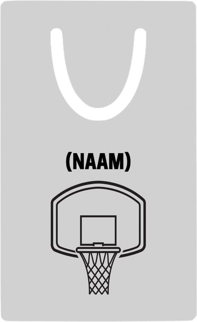 Hacebo® - Basketbal met eigen naam metalen boekenlegger - Basketbal - Basketballer - Sport Bladwijzer boekenleggers - 7.6 cm x 5cm