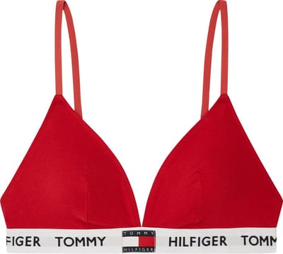 Tommy Hilfiger dames Tommy 85 triangel BH - katoen gevoerd - rood