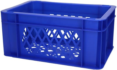 transport bagage krat mini (blauw) - Fietsmand
