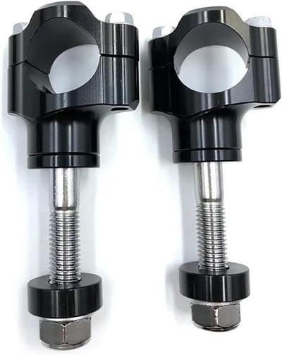 Stuur Riser - Stuurverhoger Motorklem - Comfortabeler Rijden - CNC Aluminiumlegering - 28mm 1 1/8" - Zwart