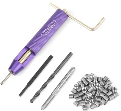 Dailygoody - M4 Kit - Rvs Draad Inserts - Versterk Verbindingen - 50 Stuks - Draadbescherming - Geschikt voor Aluminium en Magnesium - Model ui8...