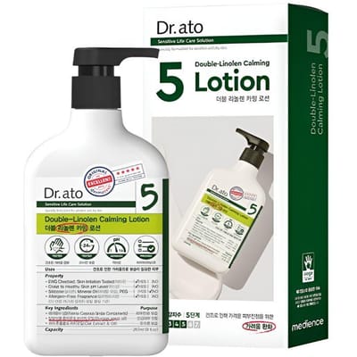 Dr.ATO Dubbele Linolen Kalmerende Lotion voor Droge & Jeukende Huid 267ml white