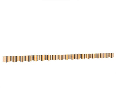 vidaXL - Vervangingsdoek - voor - luifelrok - gestreept - 450 - cm - geel - en - grijs