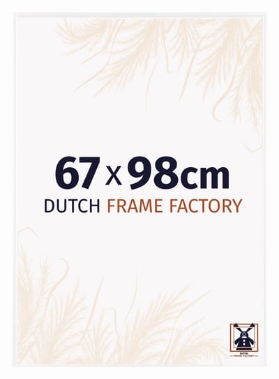 Fotolijst 67x98 cm - Kunststof - Wit Hoogglans - Easy