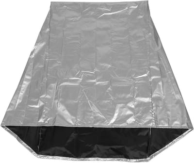 Tuinslanghaspelhoes - Slanghaspel beschermhoes - Tuin organiseren - Weerbestendig UV-bescherming - 88 x 66 x 63 cm - Zilver