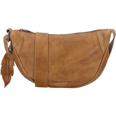 Hide & Stitches Earth Heuptas - Crossbody - Duurzaam Gelooid Leer - Praktische Indeling - Verstelbare Schouderband - Duurzaam Leer - Leren Dames Tas - Bruin
