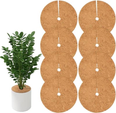 Kokosmat Ø 30 cm voor winterbescherming van planten tegen kou, vorst en vocht