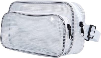 Unisex crossbody-tas voor Cleanroom-ingenieurs, waterdichte schoudertas van helder PVC, antistatisch en duurzaam