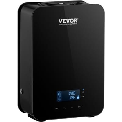 VEVOR HVAC Geurverspreider, Smart Home Geurluchtmachine, 180 ml met Koude Luchttechnologie, Waterloze Etherische Olieverspreider, 2000 Vierkante Voet voor Woonkamer, Kantoor, Spa, Hotel