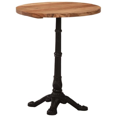 vidaXL - Bistrotafel - Ø - 60x76 - cm - massief - acaciahout