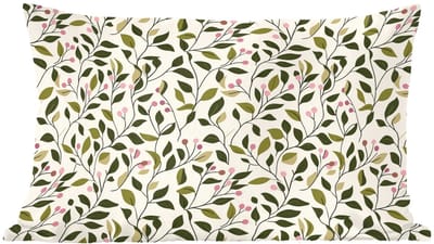 Sierkussens - Kussentjes Woonkamer - 60x40 cm - Bladeren - Bessen - Roze