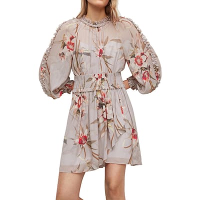 AllSaints Thallo Kuroyuri Dres Pink Größe: 40 | Minikleider Outlet | Damen | Rosa
