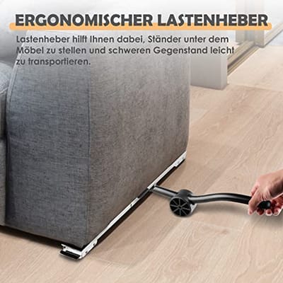 Wasmachine-onderstel met wielen en meubellifter - Draagkracht 300 kg - Meubelrollen voor koelkast, droger, vaatwasser