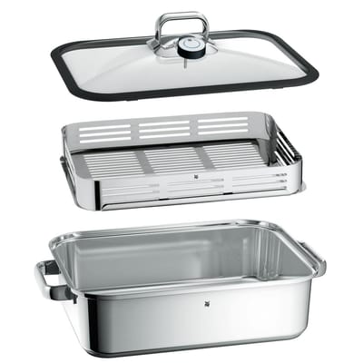 WMF Vitalis - Stoom & Braadpan - 6,5 Liter - RVS - Inductie - Met Deksel - Multifunctioneel