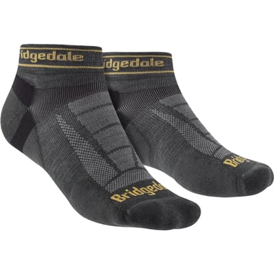 Bridgedale - Heren Hardloop Ultralichte Merino Lage Sokken - Gunmetal