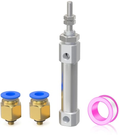 aladdien - Pneumatische Mini Roestvrij staal Luchtcilinder - 10Mm