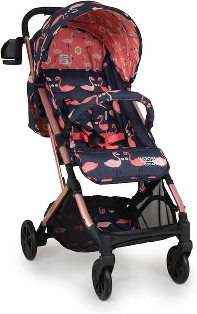 Kinderwagen - Babybuggy - Onderweg - Lichtgewicht aluminium frame - Tot 25 kg - Flamingo