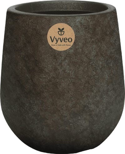 Vyveo - Bloempot Amari - 39x43 - Goud metallic - Bloempot voor binnen en buiten - Lichtgewicht - Breukbestendig - Vorstbestendig - UV-bestendig