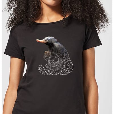 Fantastic Beasts Tribal Niffler dames t-shirt - Zwart - 3XL