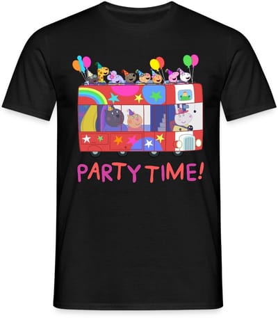 Peppa Pig Design Party Time Met Peppa T-Shirt Heren
