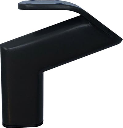 Stalen meubelpoot zwart design 11,5 bij 2 cm en hoogte 12 cm - Set van 4 stuks