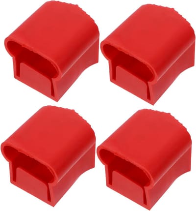 Laddervoeten - Ladderkussens - Veiliger Werken - Antislip Stabiliteit - 5.2 x 4.5 cm - Rood