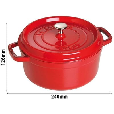 STAUB LA COCOTTE - Kookpot - Ø 180mm - Gietijzer - Kersenrood