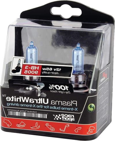 Gloeilampen HB3 - Halogeenlampen Xenon effect - Verbeterde Zichtbaarheid - Plasma Ultra White - 2 stuks - Wit