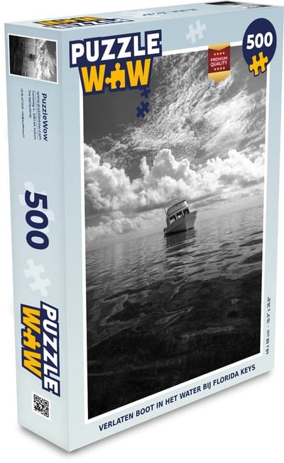 Puzzel Verlaten boot in het water bij Florida Keys - Legpuzzel - Puzzel 500 stukjes