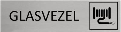 CombiCraft aluminium deurbordje glasvezel 165x45mm met tape