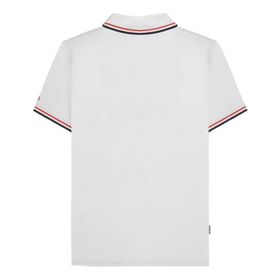Lambretta Heren SS25 Twin Tip Poloshirt (Wit, Rood, Marine)