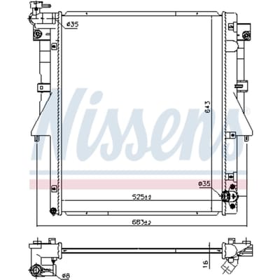 Radiator NISSENS 606549