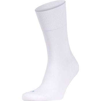FALKE Run eenkleurig katoen functioneel materiaal sokken unisex wit - maat 42-43