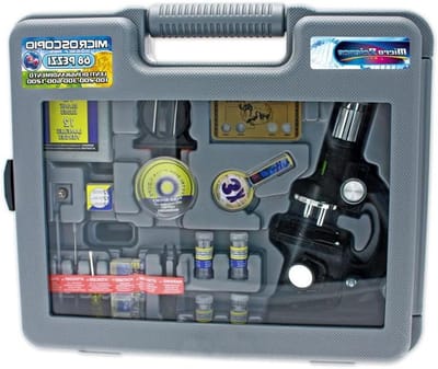 Microscoop Speelgoed - Kinder Microscoop - Wetenschap Ontdekken - Met Accessoires - 1200X Zoom - Zwart