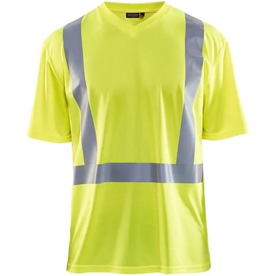 T-shirt met hoge zichtbaarheid v-hals anti-uv anti-geur Blaklader
