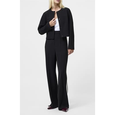 French Connection Jaiden Tailored Short Jacket Black Maat: 10 | Korte Jassen Outlet | Dames | Zwart
