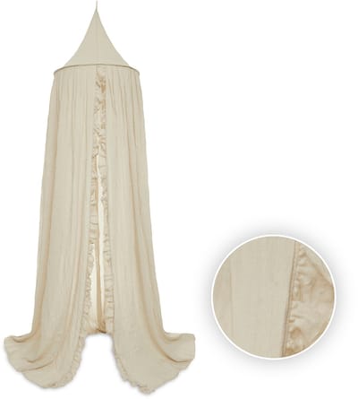 Jollein Baby Klamboe Vintage Ruffle 245cm - Nougat